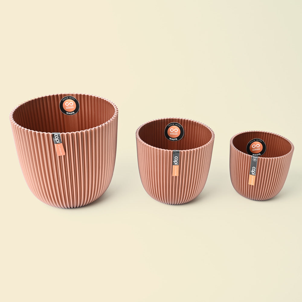 Capi Fold Plant Pot Metallic Bronze 13cm