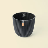 Capi Groove Textile Black Pot 15cm