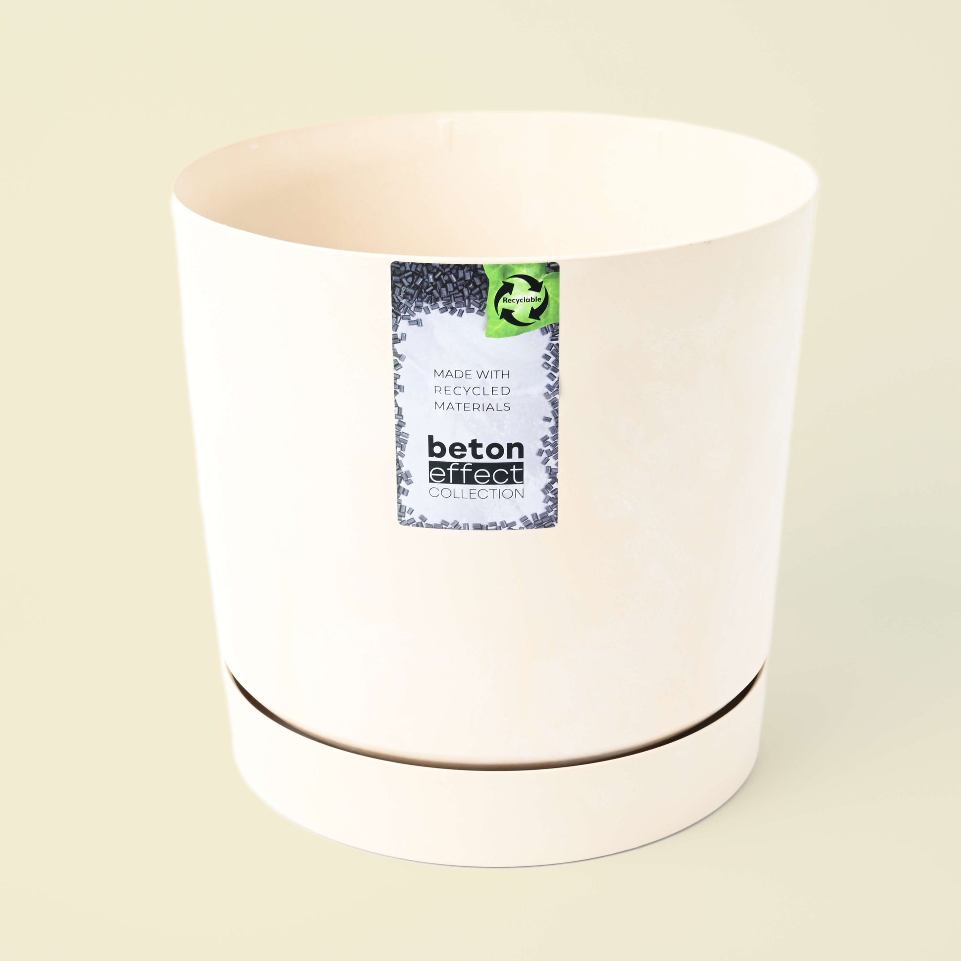 Bellr Beton Effect Pot Large in White