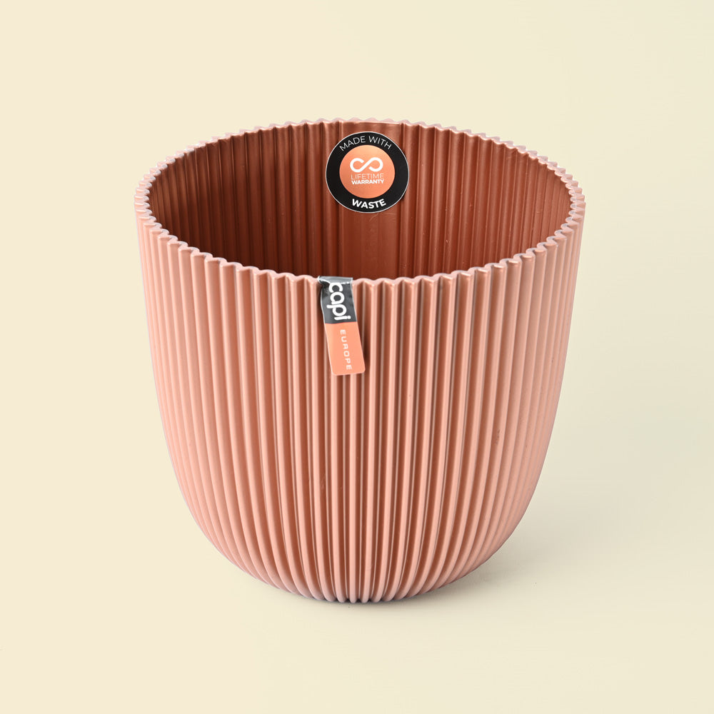 Capi Fold Plant Pot Metallic Bronze 21.5cm