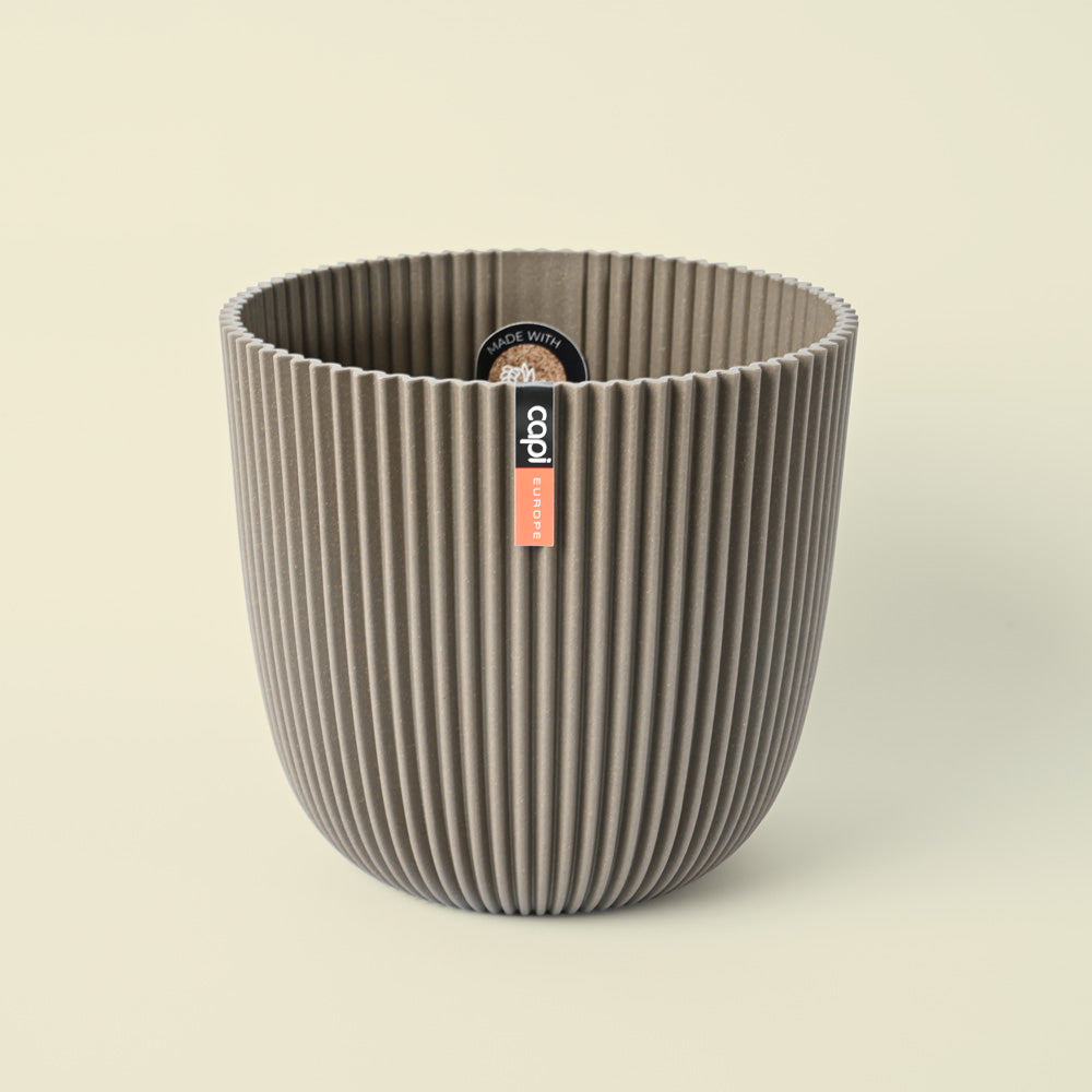 Capi Groove Espresso | Rice Husk Pot | 21.5cm